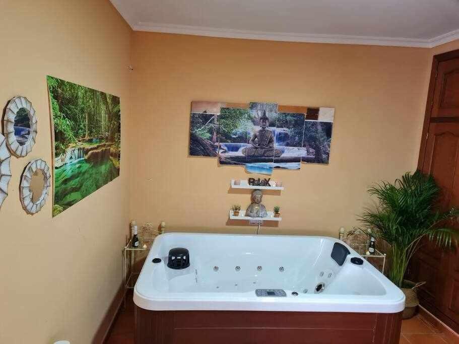 Casa Rural Con Jacuzzi, Sauna, Barbacoa Y Barra Cabeza la Vaca 外观 照片